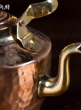 净水壶家居佛具尼泊尔手工紫铜奔巴壶贲巴壶手工壶 大小号