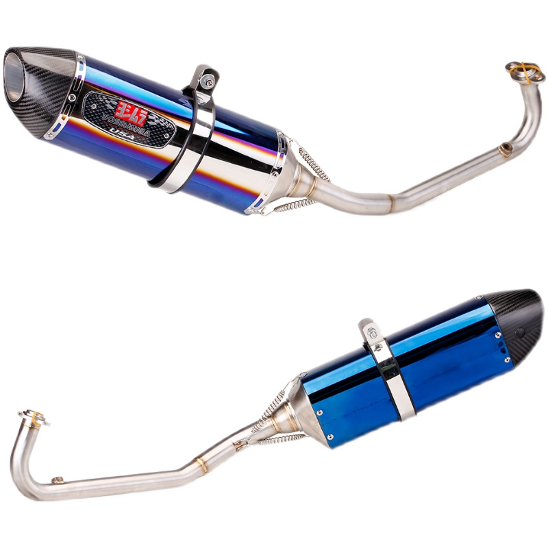 适用踏板车 PCX125 150 排气管改装 不锈钢前段 直排回压排气管 - 图2