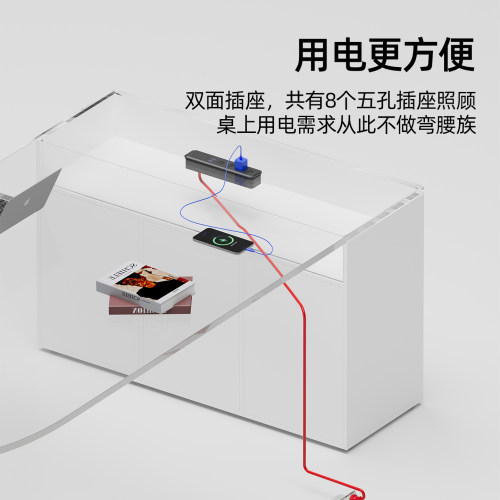 会议桌长桌简约现代培训桌长条桌子小型洽谈桌椅组合会议室U型桌 - 图2