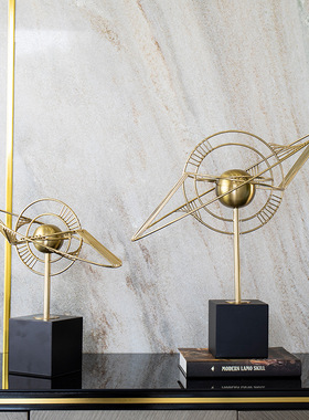 厂促创意欧式美式大号抽象几何金色金属铁艺恒星地球仪工艺装饰品