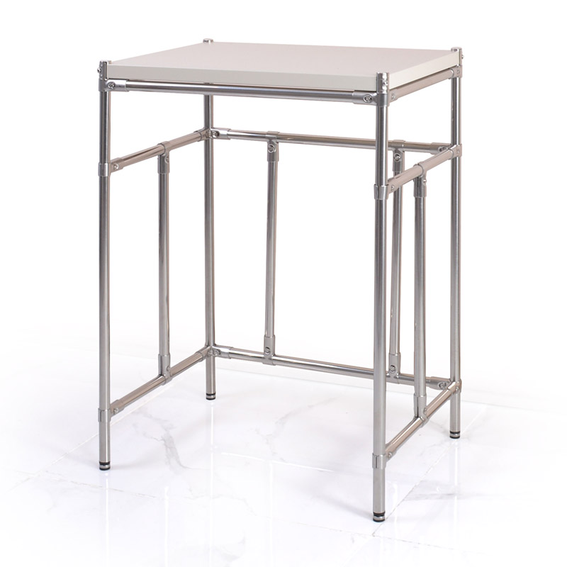 烘干机洗衣机叠放架置地洗碗机置物架阳台滚筒波轮不锈钢收纳架子 - 图3