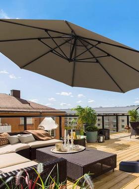 大型景区遮阳伞庭院伞花园吊伞户外罗马伞太阳伞哥伦布大弯杆