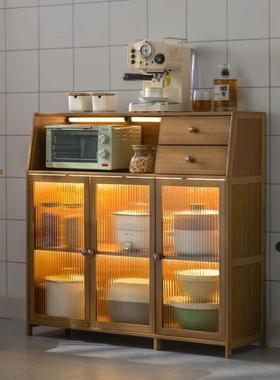 餐边柜家用收纳柜茶水柜储物柜厨房置物架多层落地储物柜碗柜昌震