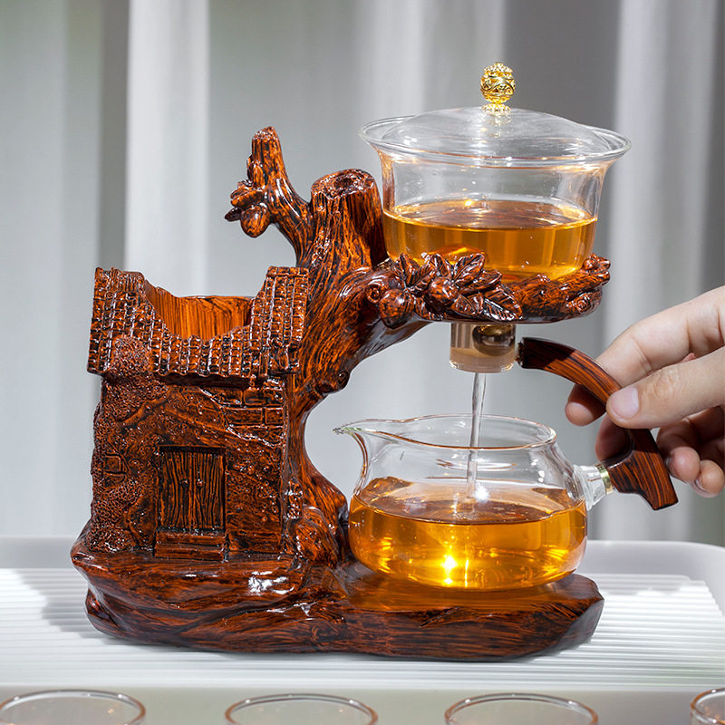 Pantao Xianrui heat-resistant glass lazy fully automatic tea set set home tea making artifact Kungfu teapot