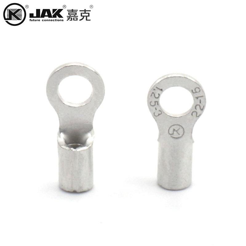 RNB1.25-3国标紫铜O型圆形冷压端子M3螺口裸端子铜鼻有认证KST - 图1