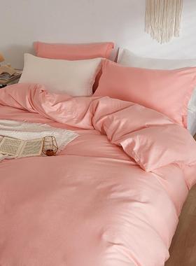 简约纯色全棉被套单件纯棉被罩150x200x230学生宿舍被单人双1.5米