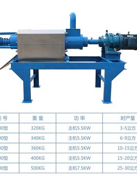 干湿固液分离机养殖粪便处理猪粪脱水机发酵鸡粪专用脱水机
