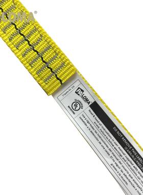 建筑工地高空防坠落单钩安全绳美式带缓冲安全绳户外攀岩防护绳