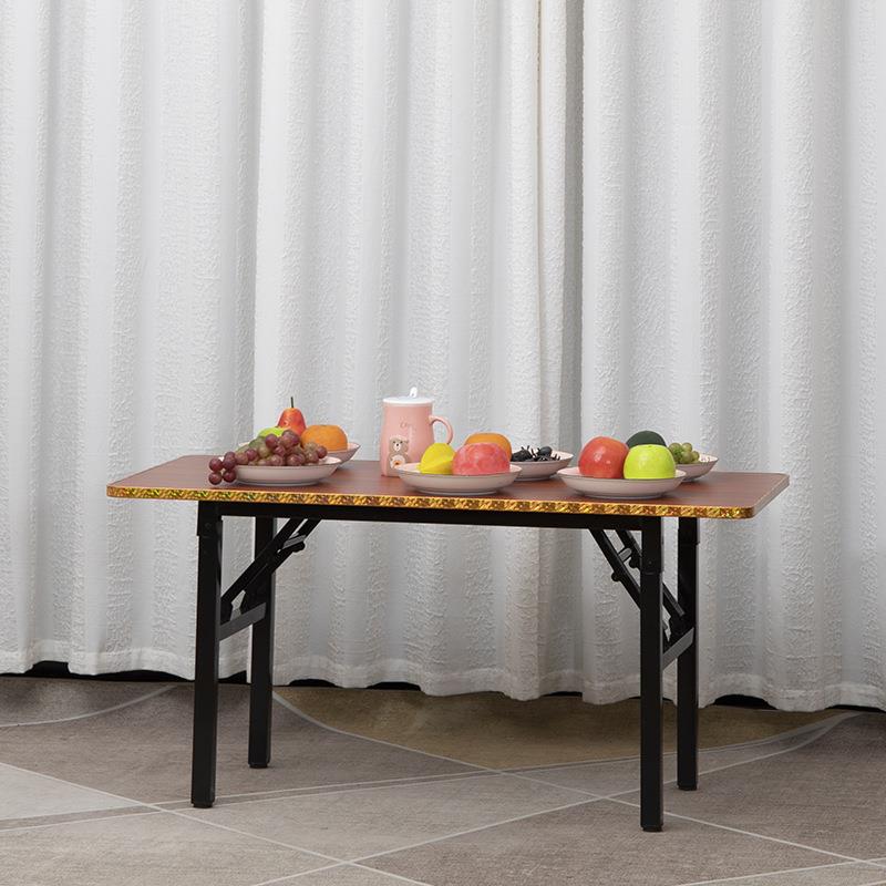 小桌子折叠简易折叠桌餐桌长方形吃饭桌家用出租房小型矮桌长方桌 - 图0