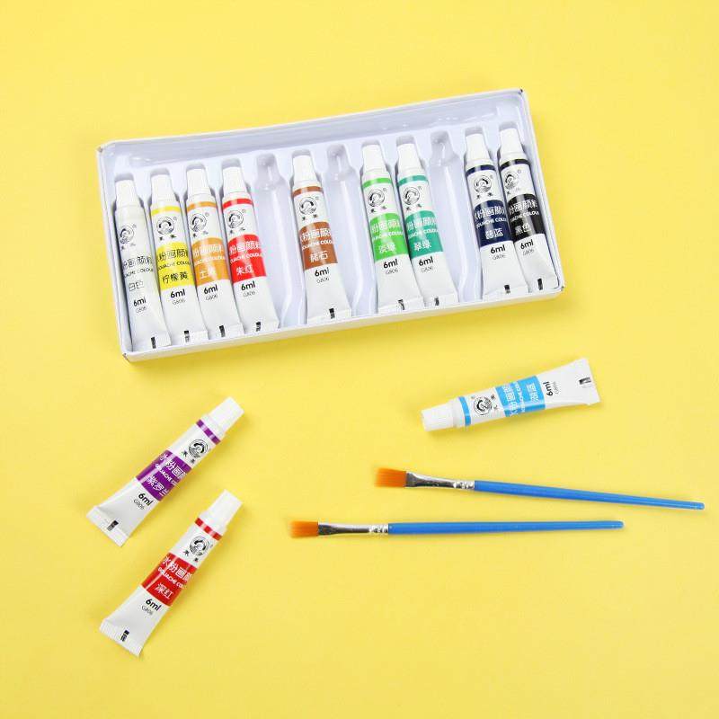 适配水粉颜料12色18色颜料套装儿童绘画写生颜料diy涂鸦美术,淘宝优惠券,粉丝福利购,淘宝优惠卷