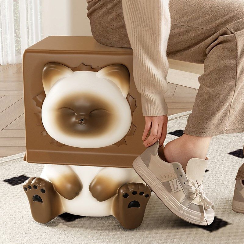 可爱泰国猫沙发边几客厅落地摆件电视柜床头茶几新婚乔迁新居礼物,淘宝优惠券,粉丝福利购,淘宝优惠卷