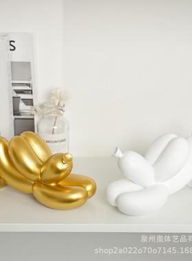 气球狗网红摆件北欧轻奢客厅电视柜儿童房桌面布置创意家居装饰品