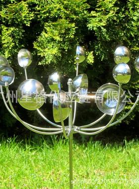 GardenWindSpinners新款户外旋转风车地插户外花园风车