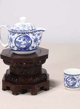 红木佛像底座观音财神菩萨神像供奉供佛财神关公莲花实木加高托架