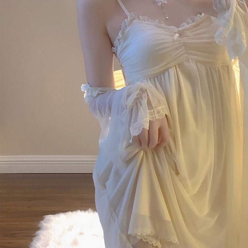 睡衣女款2025新款夏性感冰丝纯欲高级感带胸垫蕾丝吊带睡裙家居服,淘宝优惠券,粉丝福利购,淘宝优惠卷