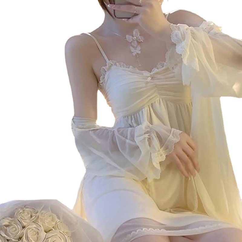 睡衣女款2025新款夏性感冰丝纯欲高级感带胸垫蕾丝吊带睡裙家居服,淘宝优惠券,粉丝福利购,淘宝优惠卷