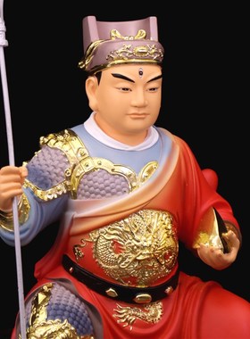 速发华光大神像树脂坐式马王马爷天君三眼马元帅居家客厅供奉摆件