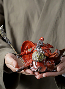 速发精品陶瓷人羽武圣关公像武财神关物镇宅家居摆安汽车平件车载