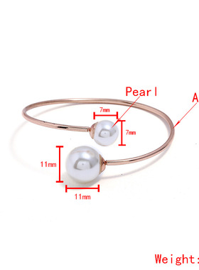 好看凯配饰日韩流行时尚铜手饰赠品新款个性简约珍珠手镯