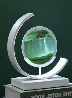 极速创意解压流沙画沙漏摆件卧室台灯客厅桌面办公室装饰品生日礼