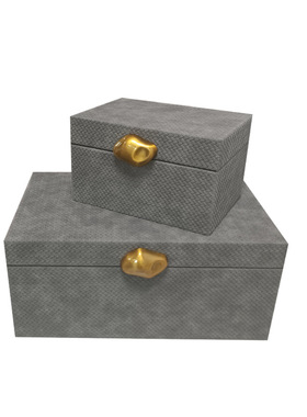 现代简约轻奢收纳盒家居摆饰样板间展厅书房卧室玄关飘窗装饰盒