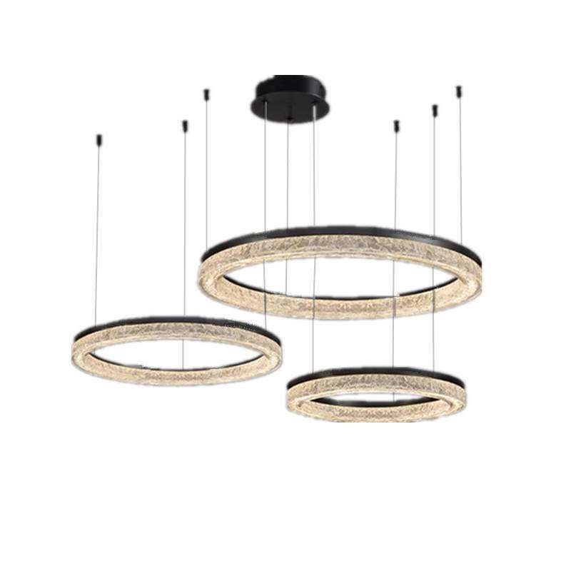 意式客厅吊灯大厅主灯全光谱家用轻奢高级感全铜创意圆环灯智能,淘宝优惠券,粉丝福利购,淘宝优惠卷
