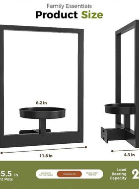 置物架花盆户外家居壁挂式花架花卉展示架收纳架墙壁装饰摆件