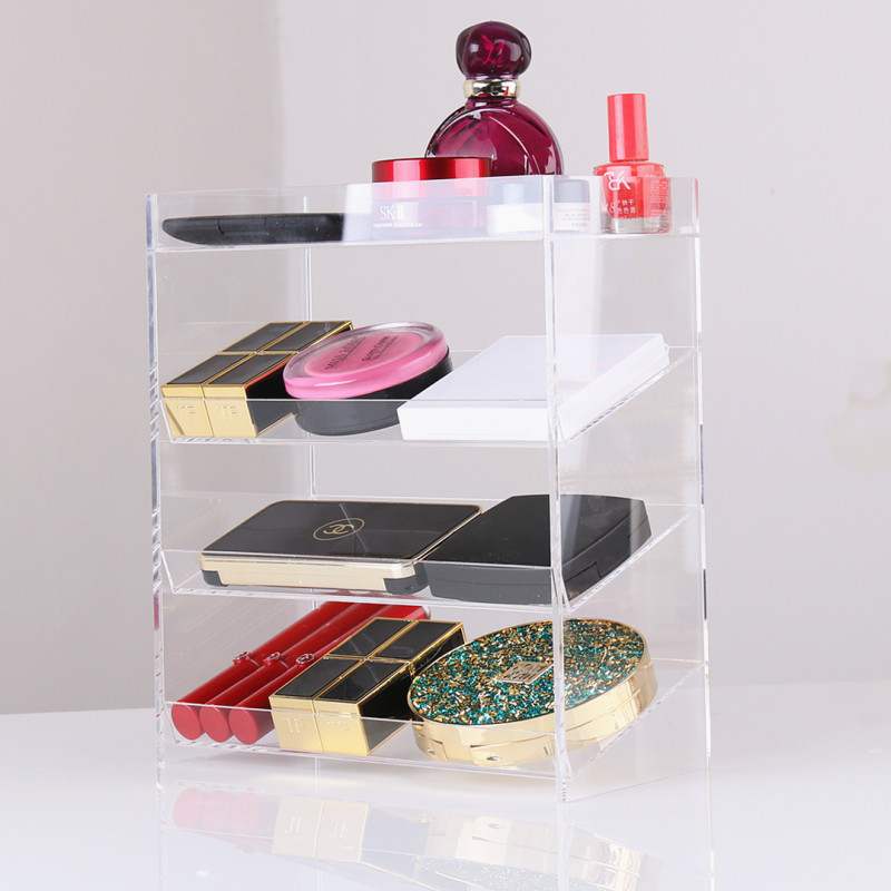 手工亚克力化妆品收纳盒口红腮红粉饼G眼影透明梳妆台桌面整理收,淘宝优惠券,粉丝福利购,淘宝优惠卷