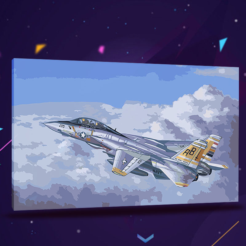 军事军迷飞机坦克战斗机航v母装饰画填涂色礼物军舰数字油画diy,淘宝优惠券,粉丝福利购,淘宝优惠卷