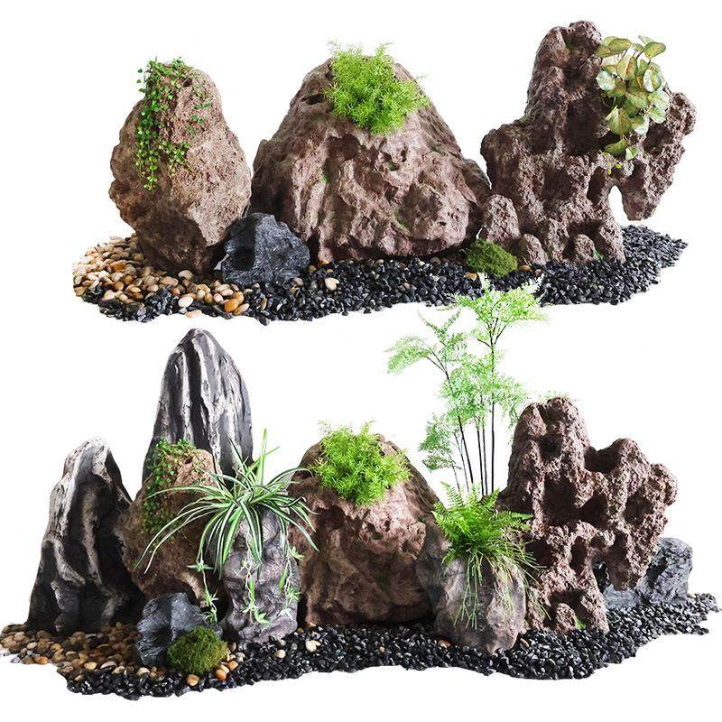 真玻璃钢石头摆件室内块造景假庭院石花园装饰岩石山景观SRX仿假,淘宝优惠券,粉丝福利购,淘宝优惠卷