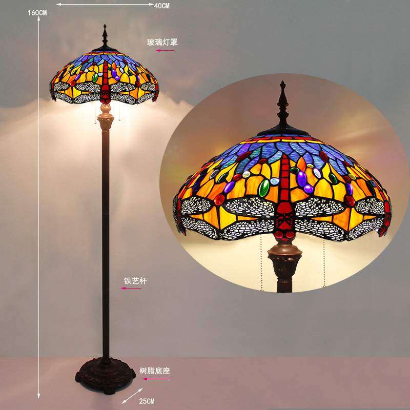 欧式复古蒂凡尼落地灯客厅简约现美式乡村动物麋代沙发灯具灯饰,淘宝优惠券,粉丝福利购,淘宝优惠卷