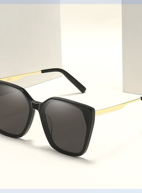 速发墨颜偏光框端大茶色太镜街拍时尚百搭镜值