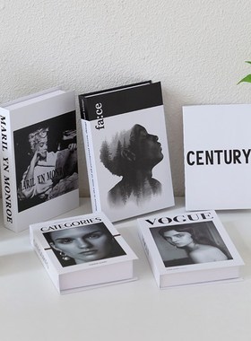 速发假书摆英轻奢风书装饰品文件书摆设拍照道具模型