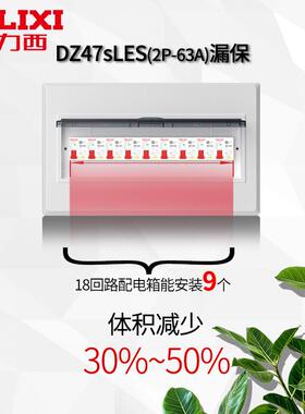 漏电保护器2P家用1P漏保63A 3P+N断路器4P空气开关