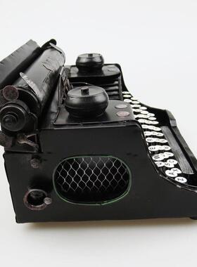 复古老式打字机模型做旧铁艺摆件影视道具酒吧咖啡厅装饰品