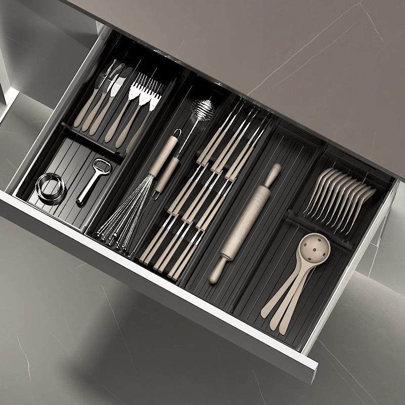 厨房抽屉收纳分隔内置橱柜内碗碟收纳架碗筷盘子收纳盒餐具放碗架,淘宝优惠券,粉丝福利购,淘宝优惠卷