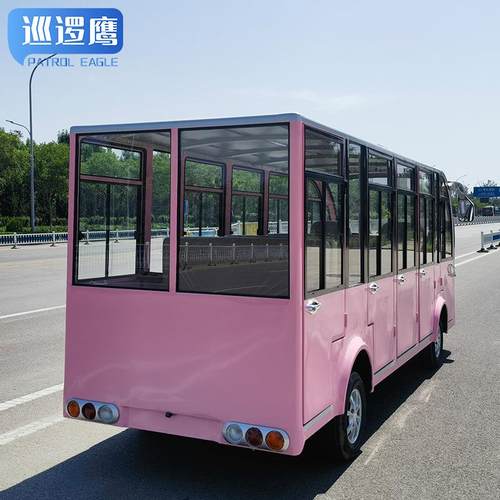 电动四轮景区旅游观光车14座楼盘看房车8座11座电动观光车 - 图1