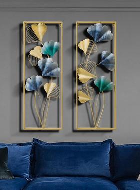 新中式家居软装墙面挂件铁艺装饰玄关壁挂饰品客厅沙发背景墙挂饰