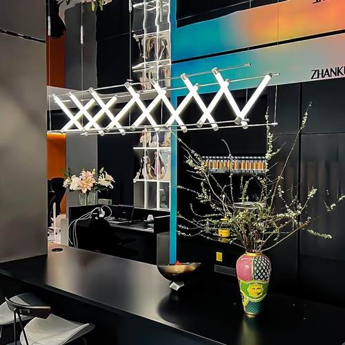 创意设计师马扎灯起居室灯极简岛台吧台书房艺术餐厅灯吊灯马扎灯 - 图2