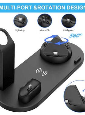 好货KEPHE 4 in 1 Wireless Charger Induction Charger Stand  i