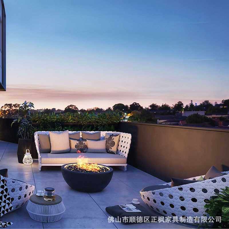 新款直销户外藤编躺床藤椅沙发酒店露天室外泳池防水防晒休闲圆床,淘宝优惠券,粉丝福利购,淘宝优惠卷