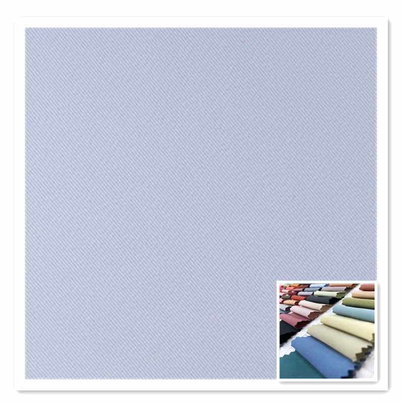 新款直销150D长丝四面弹 细斜纹丝滑涤纶弹力布 制服汉服连衣裙女 - 图3