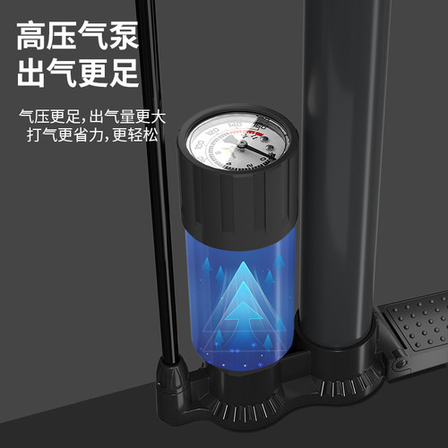 Veltuno自行车打气筒高压160PSI山地公路车通用汽车高压充气泵 - 图2