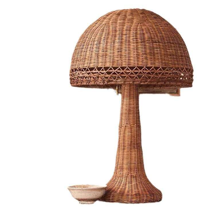 复古落地灯美式日式侘寂风中古装饰美式客厅卧室书房藤编氛围台灯,淘宝优惠券,粉丝福利购,淘宝优惠卷