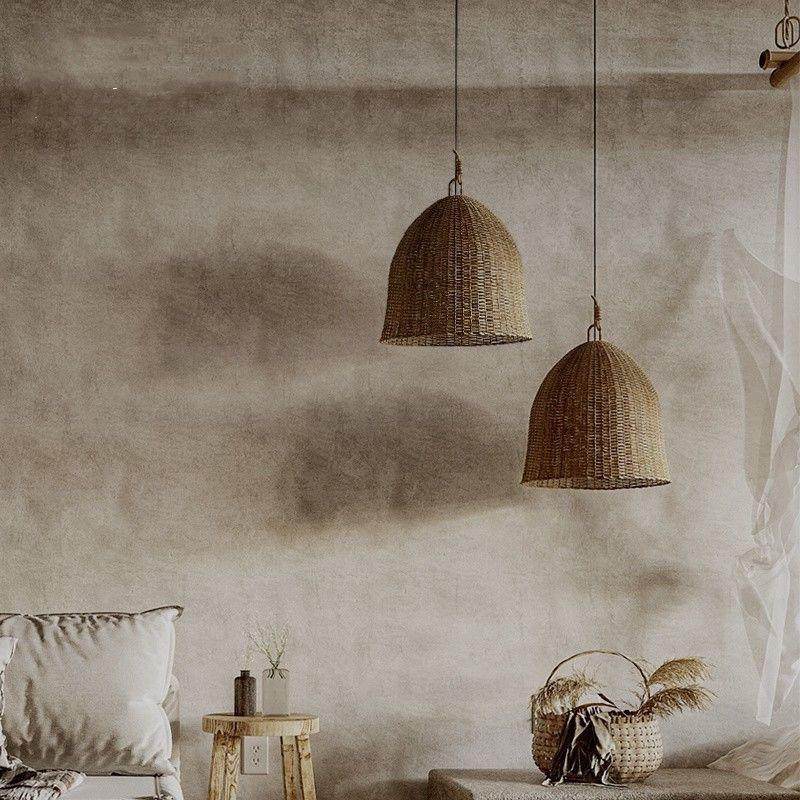 侘寂风藤编餐厅茶室吊灯复古日式家装书房客厅禅意民宿吧台床头灯,淘宝优惠券,粉丝福利购,淘宝优惠卷