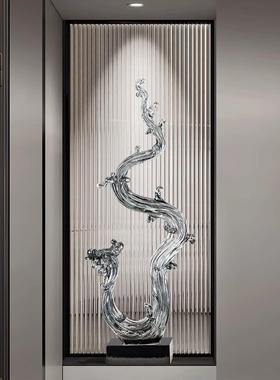 风生水起客厅装饰龙凤呈祥摆件办公室入门玄关高级感电视柜工艺品