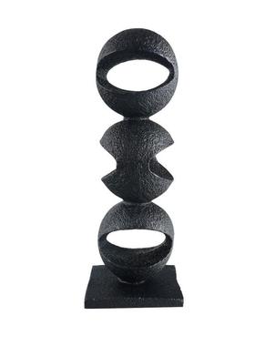 简约现代家客厅创意艺术软装饰品砂岩摆件样板房玄关柜摆设