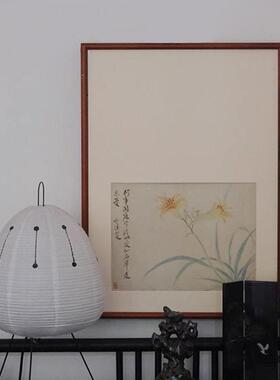 春花秋实恽寿平写生花卉新中式挂画写意水墨宋画书房茶室装饰画