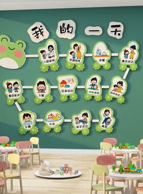 好货幼儿园墙面装饰环创主题成品托管小班教室文化贴培训机构布置