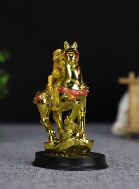 镀金 马上封候 猴子 马到成功 马上赢 风水摆件 工艺品礼品